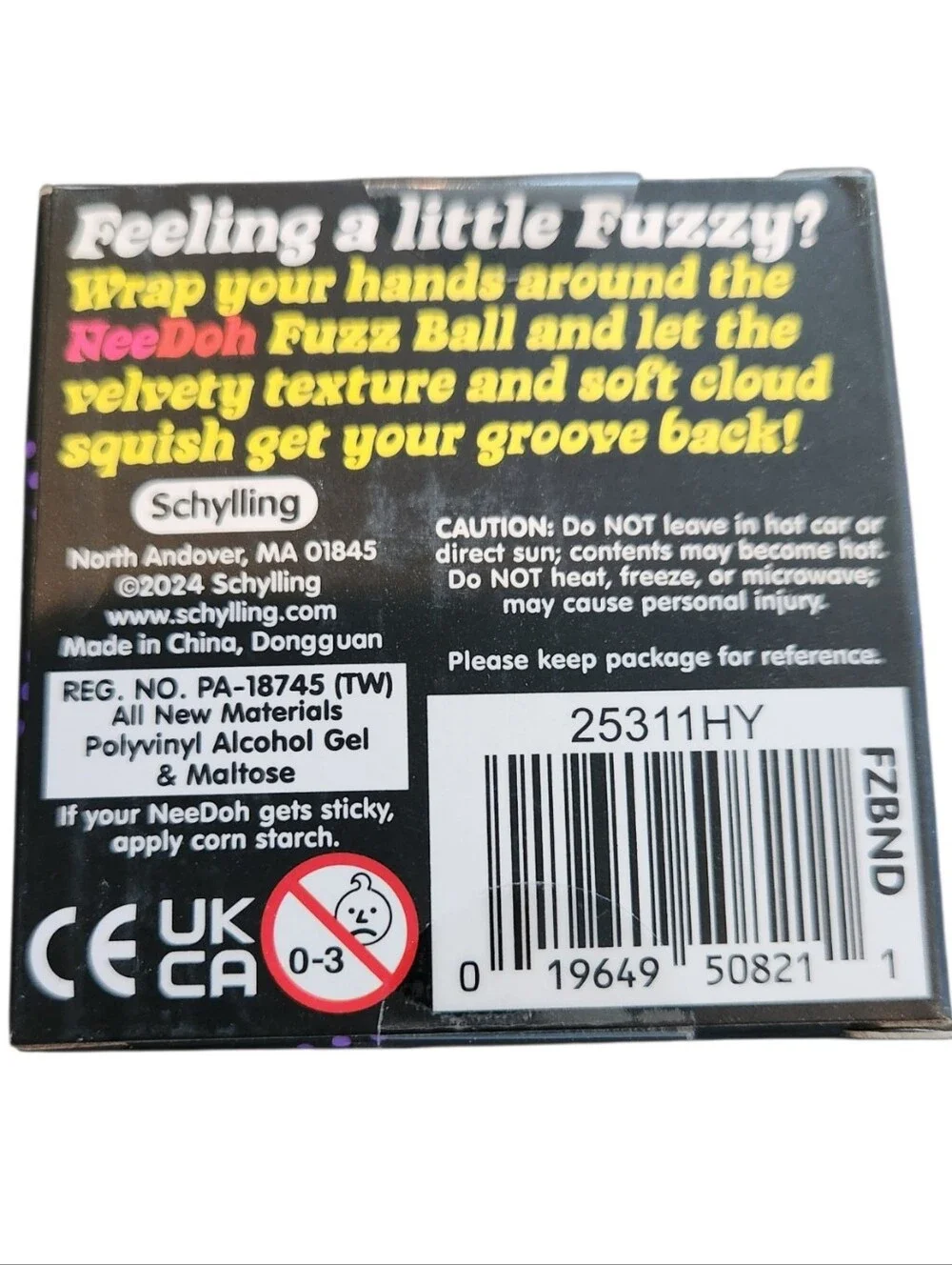 NeeDoh | Toys | New Needoh Fuzz Ball The Velvet Squeeze Purple Squishy ...